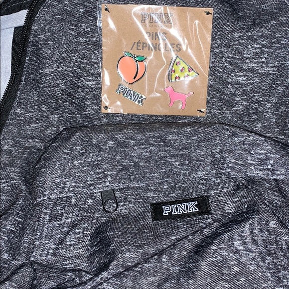 MINI BACKPACK WITH PINS - Gray Marble - Picture 8 of 8